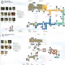 Plano del Louvre (plantas 0 y -1)